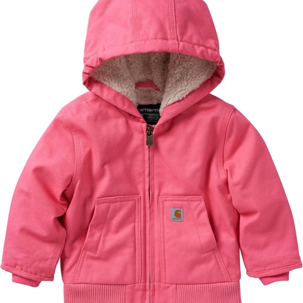 Carhartt Pink Fleece-Lined Hoodie